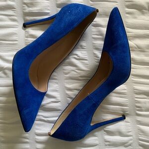 SJP by Sarah Jessica Parker Fawn Women's Blue Suede Heels